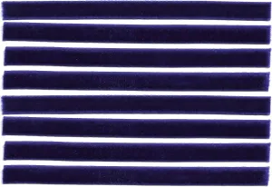 Vinyl Record Cleaning Strips [Colored/Color 8-Pack] 1/4-inch x 4-inch VPI Okki Nokki 3M Clean Strip Set for 12-inch LP Record Album / 3M   Velvet = Cleaner LPs & Albums (Royal Purple)