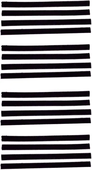 Vinyl Record Cleaning Strips [Luxury Black] 16-Pack 1/4-inch x 4-inch VPI Machine Okki Nokki 3M Clean Strip Set for 12-inch LP Record Album/Velvet = Cleaner LPs & Albums