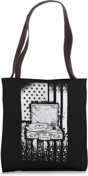 Vinyl Record LP - Analogue Disc Vinyls Vintage Phonograph Tote Bag