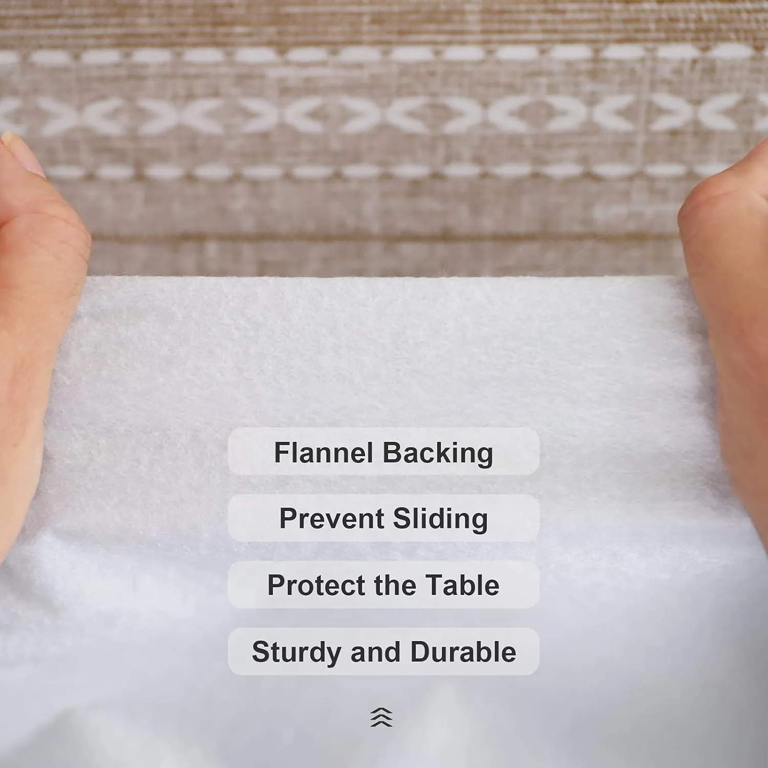 Vonabem 100% Waterproof Rectangle PVC Tablecloth, Vinyl Table Cloth Cover Oil Proof Spill Proof Wipeable Plastic Table Cloths for Indoor and Outdoor Use(Coffee, 60X120IN)