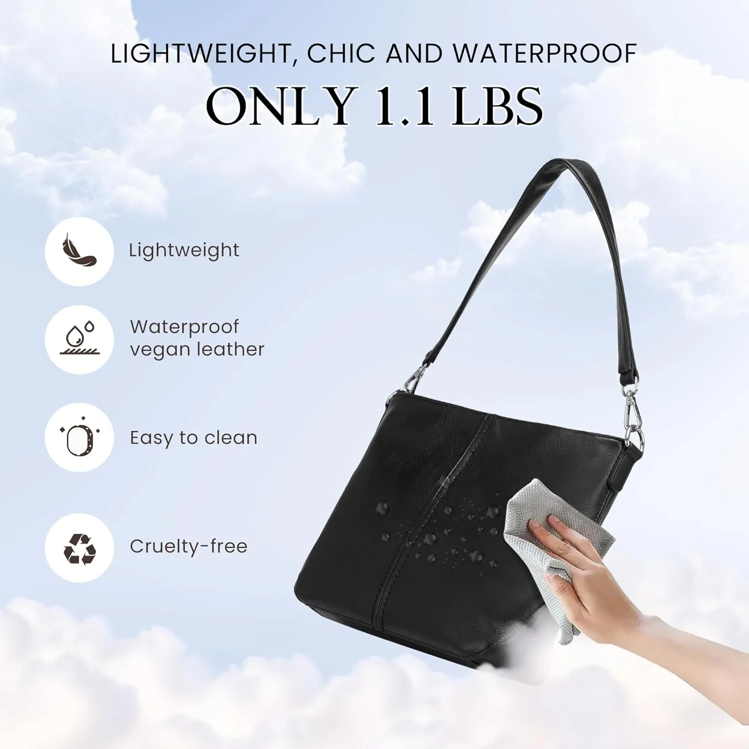 VONAL Hobo Crossbody Bags for Women, Vegan Leather Purses Shoulder Handbags for women PU leather Tote Bags Everyday Purse