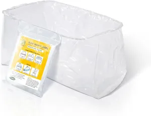 VOOMEY Paint Bucket Liner, 18-Inch Plastic Paint Bucket Liner Bag, 5pcs,Reinforced Bottom, Large Capacity Liner with Elastic Opening