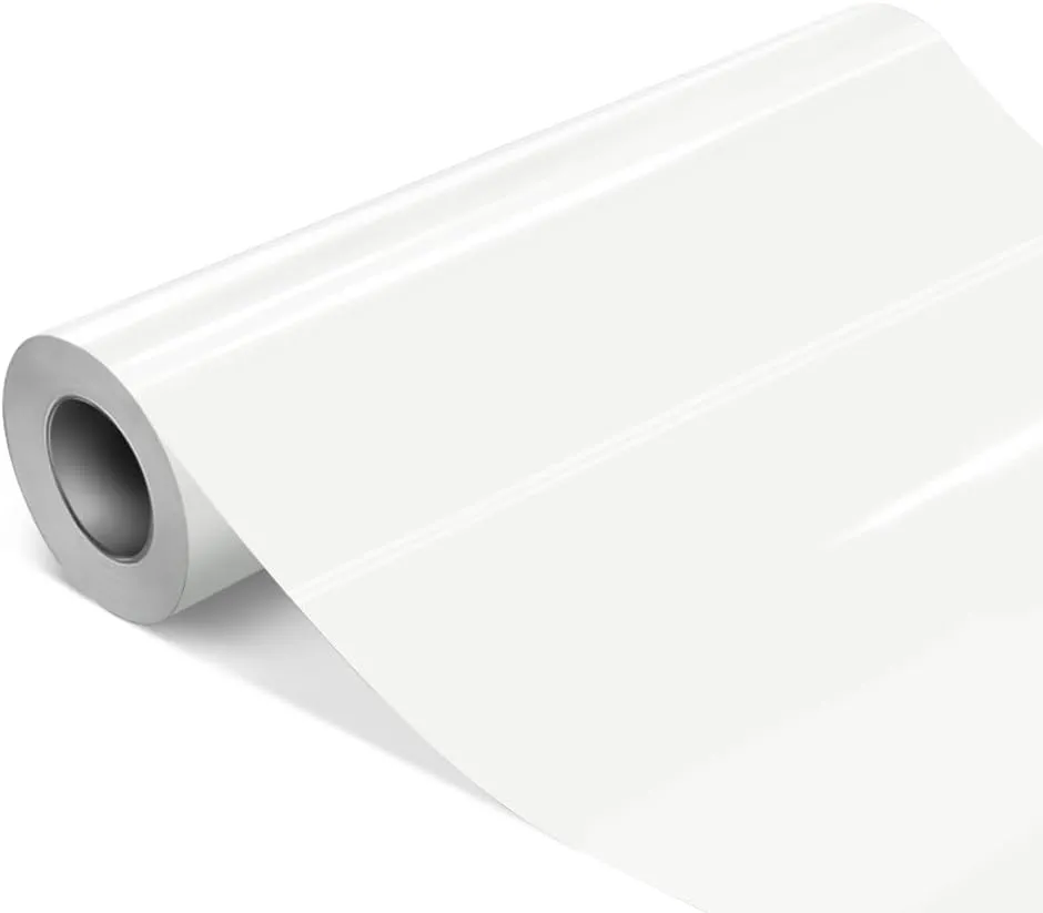 VViViD DECO65 Premium Bulk Roll Permanent Adhesive Craft Vinyl for Plotters (Gloss White, 24" x 150ft)