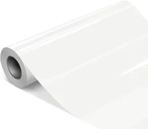 VViViD DECO65 Premium Bulk Roll Permanent Adhesive Craft Vinyl for Plotters (Gloss White, 24" x 150ft)