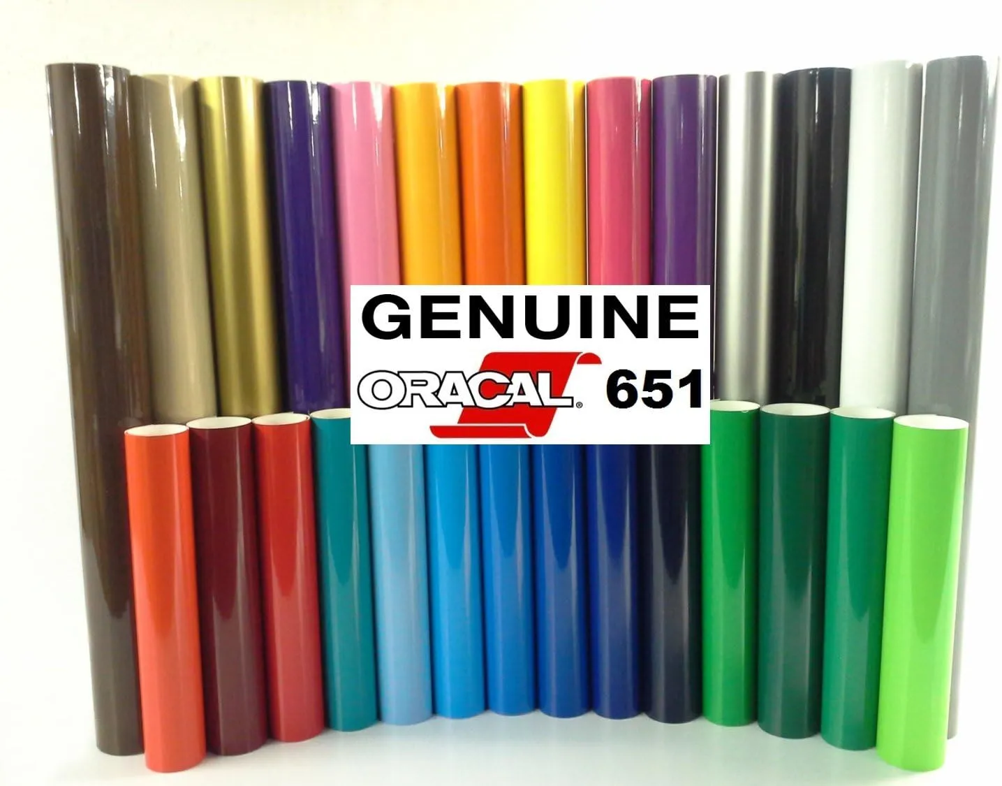 VViViD ORACAL 651 12x 30ft Gloss Vinyl Choose Color Solvent-Based Adhesive-Backed Calendared Wrap Decals w/Yellow Multi-Purpose Squeegee (Yellow Green)