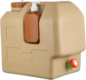 Water Container Camping Water Bucket with Spigot with Handle Large Water Can Water Jug for Fishing Dish Washing BBQ Emergency