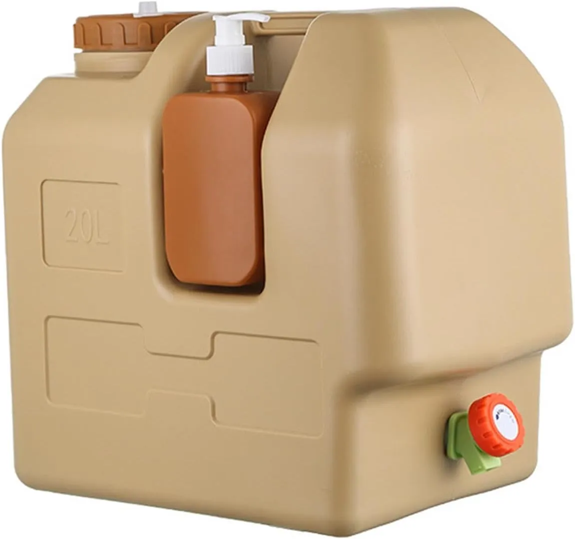 Water Container Camping Water Bucket with Spigot with Handle Large Water Can Water Jug for Fishing Dish Washing BBQ Emergency
