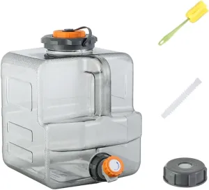 Water Jug Camping Water Container with Faucet 2.64 Gallon/12L No Leakage Car Water Bucket Portable Large Capacity Water Jug for Outdoor Hiking, Picnic (square)