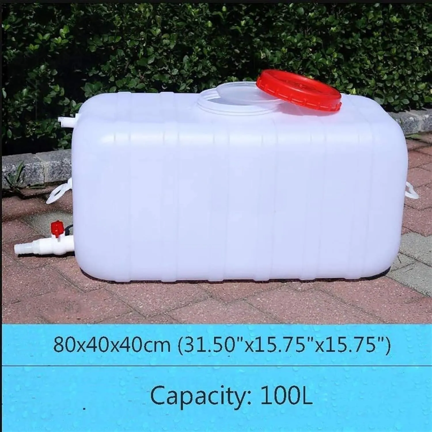 Water Tank Plastic Large Capacity Water Container Outdoor Portable Bpa Free Water Storage Bucket with Faucet for Outdoor Camping