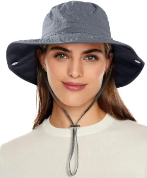 Waterproof Bucket Rain Hat for Women Wide Brim Summer UPF50  Cowboy Sun Hat Men Foldable Soft Floppy Beach Hat