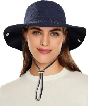 Waterproof Bucket Rain Hat for Women Wide Brim Summer UPF50  Cowboy Sun Hat Men Foldable Soft Floppy Beach Hat