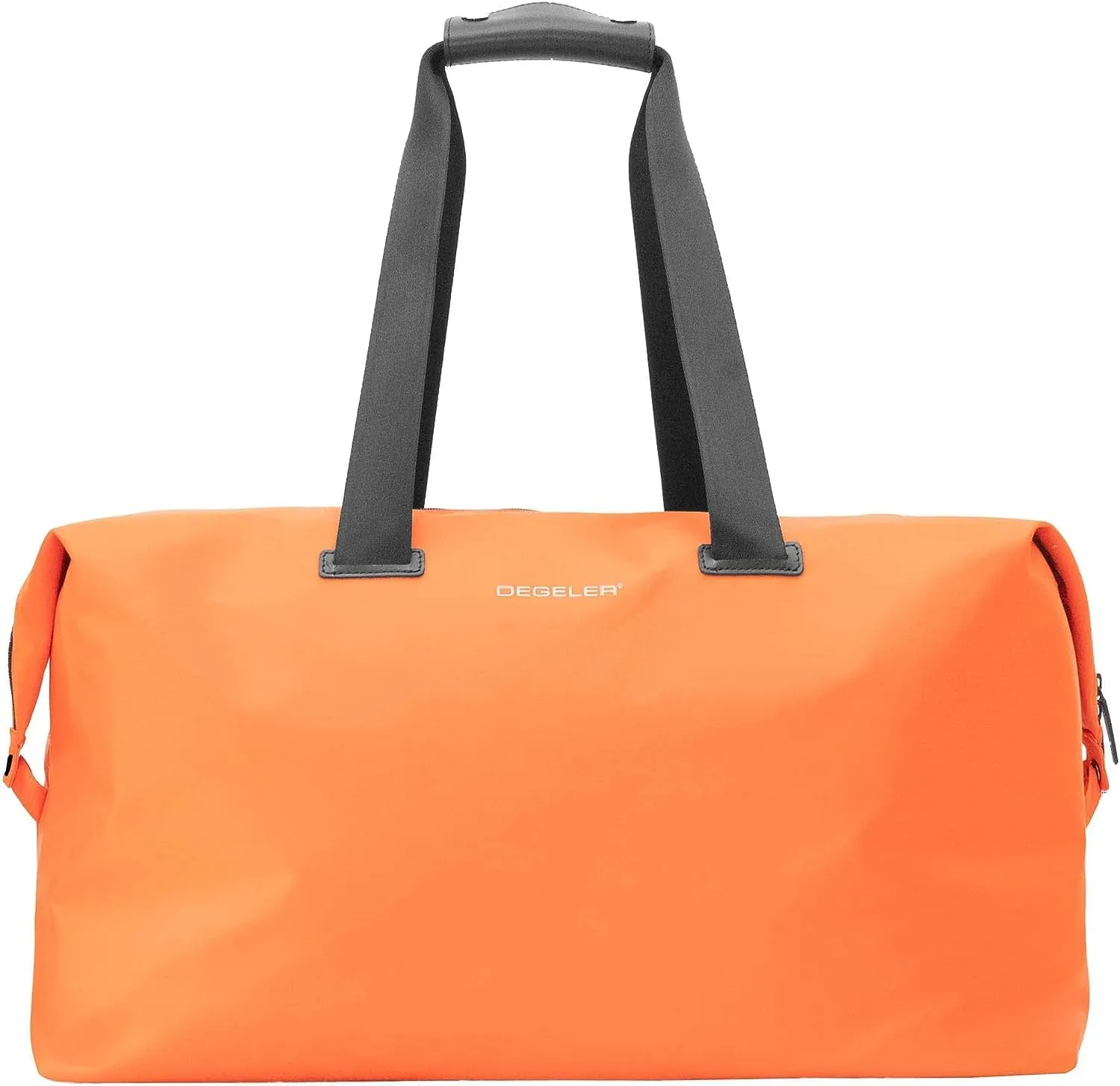 Weekender Bag – Elegant & light travel bag for carry-on luggage, Travel Duffle Bag large – Overnight bag for women & men, Orange