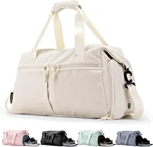Weekender Duffel Bag with Shoe Compartment And Wet Pocket-Luggage Everyday Overnight Bag for Men and Women Travel-Carry On Gym Bag