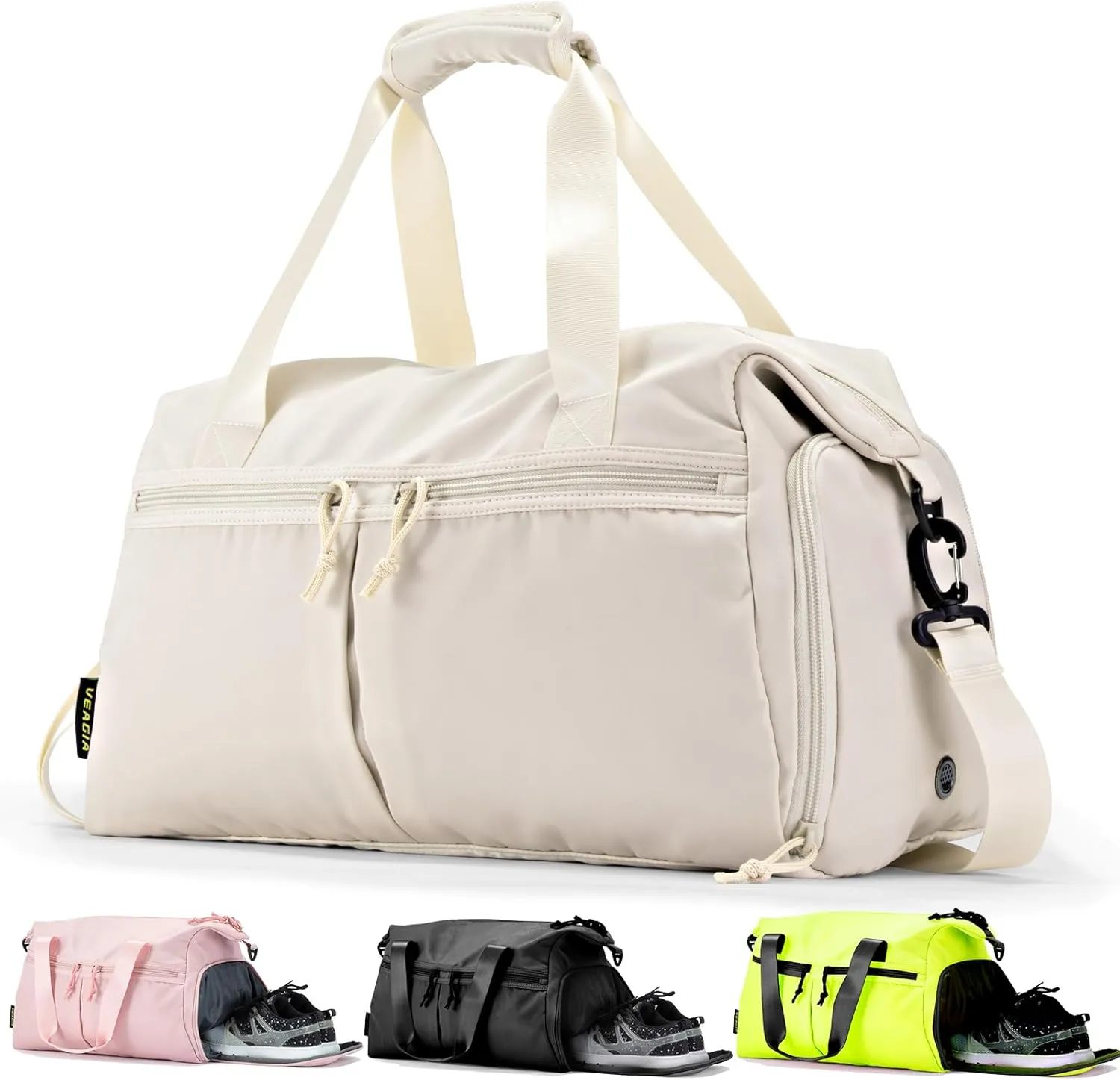 Weekender Duffel Bag with Shoe Compartment And Wet Pocket-Luggage Everyday Overnight Bag for Men and Women Travel-Carry On Gym Bag