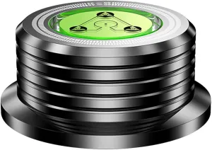Weight Stabilizer, 60Hz LP 9.5oz Disc Turntable Level 45RPM Strobe Making 3 in 1 Puck, Vinyl Clamp With Bubble Level for Phonograph Record Players