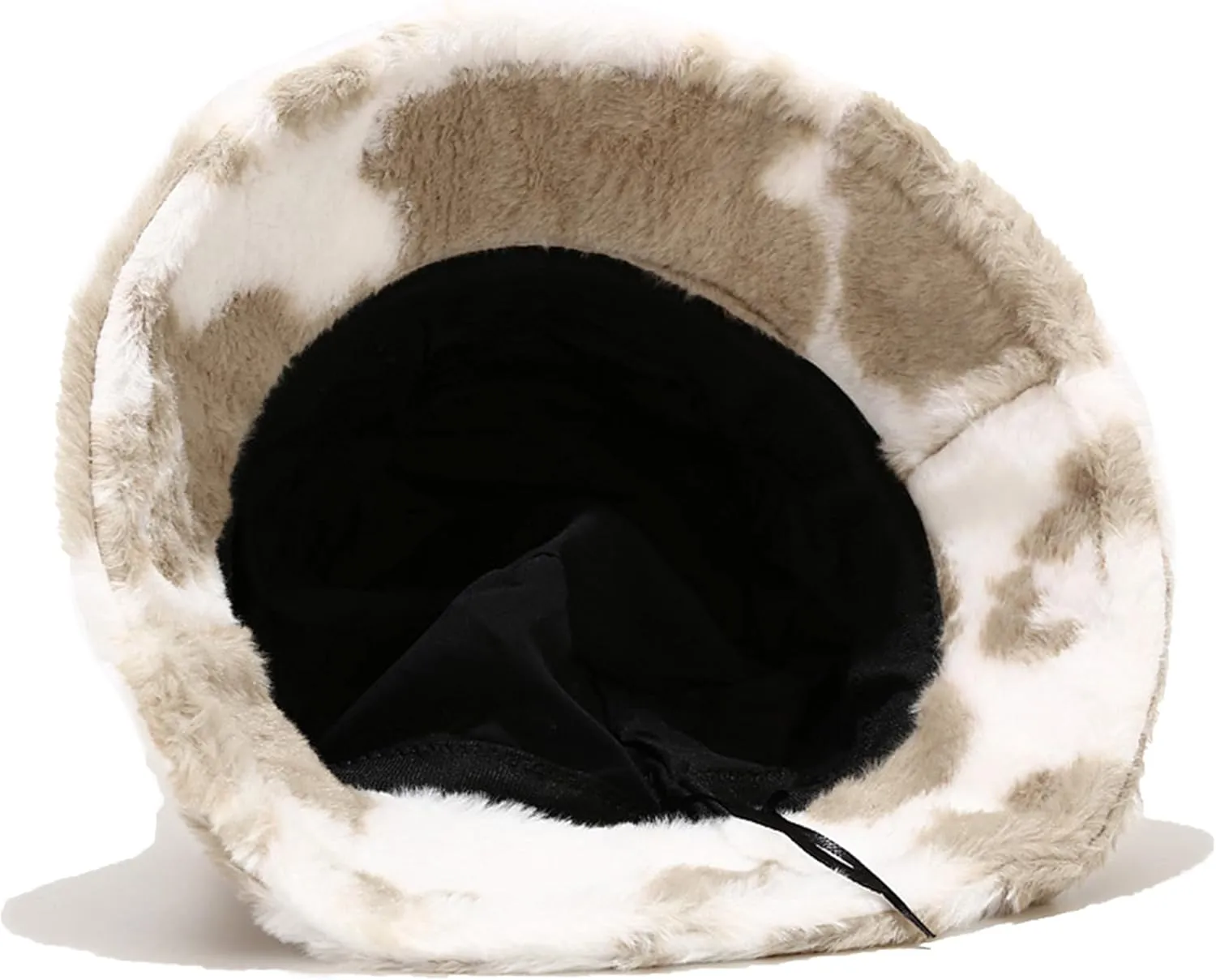 Winter Fluffy Fuzzy Bucket Hat Plush Furry Faux Fur Fisherman Hats Warm Hat for Women