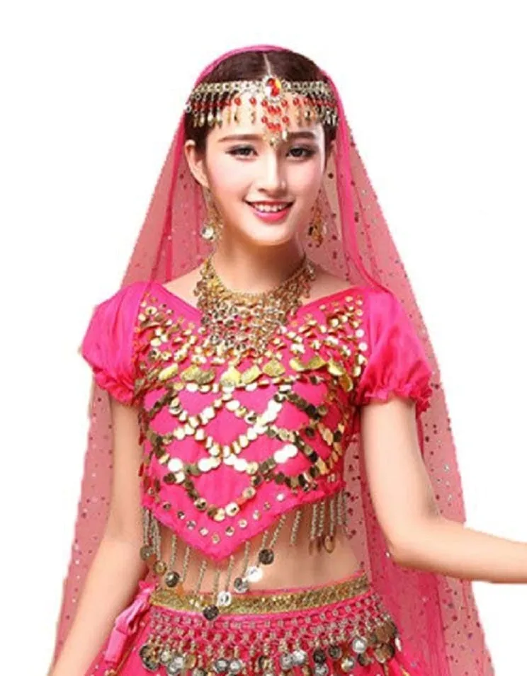 Women Belly Dance Clothes Embellished Top
