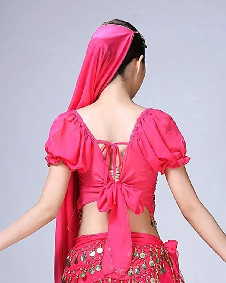 Women Belly Dance Clothes Embellished Top