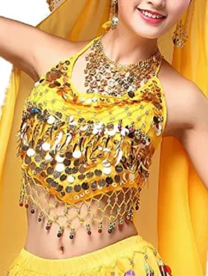 Women Belly Dancing Outfit Embellished Top