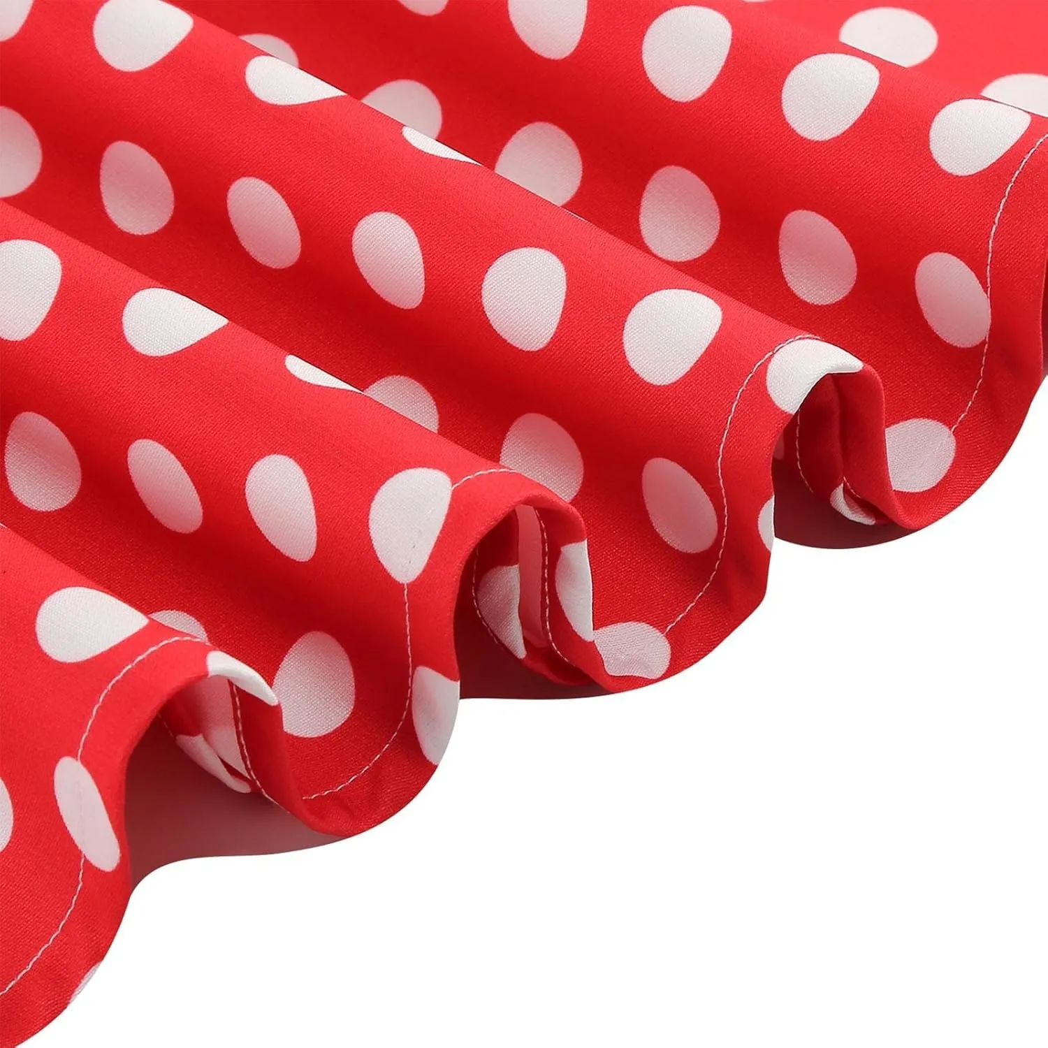 Women's Elegant Dresses Vintage Polka Dot Printed A-Line Dress Short Sleeve Lapel Maxi Skirts Court Business Gowns