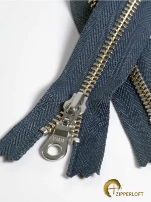YKK #4.5 Nickel-Silver (4-12" / 10.2-30.5cm) - 579 Dark Grey