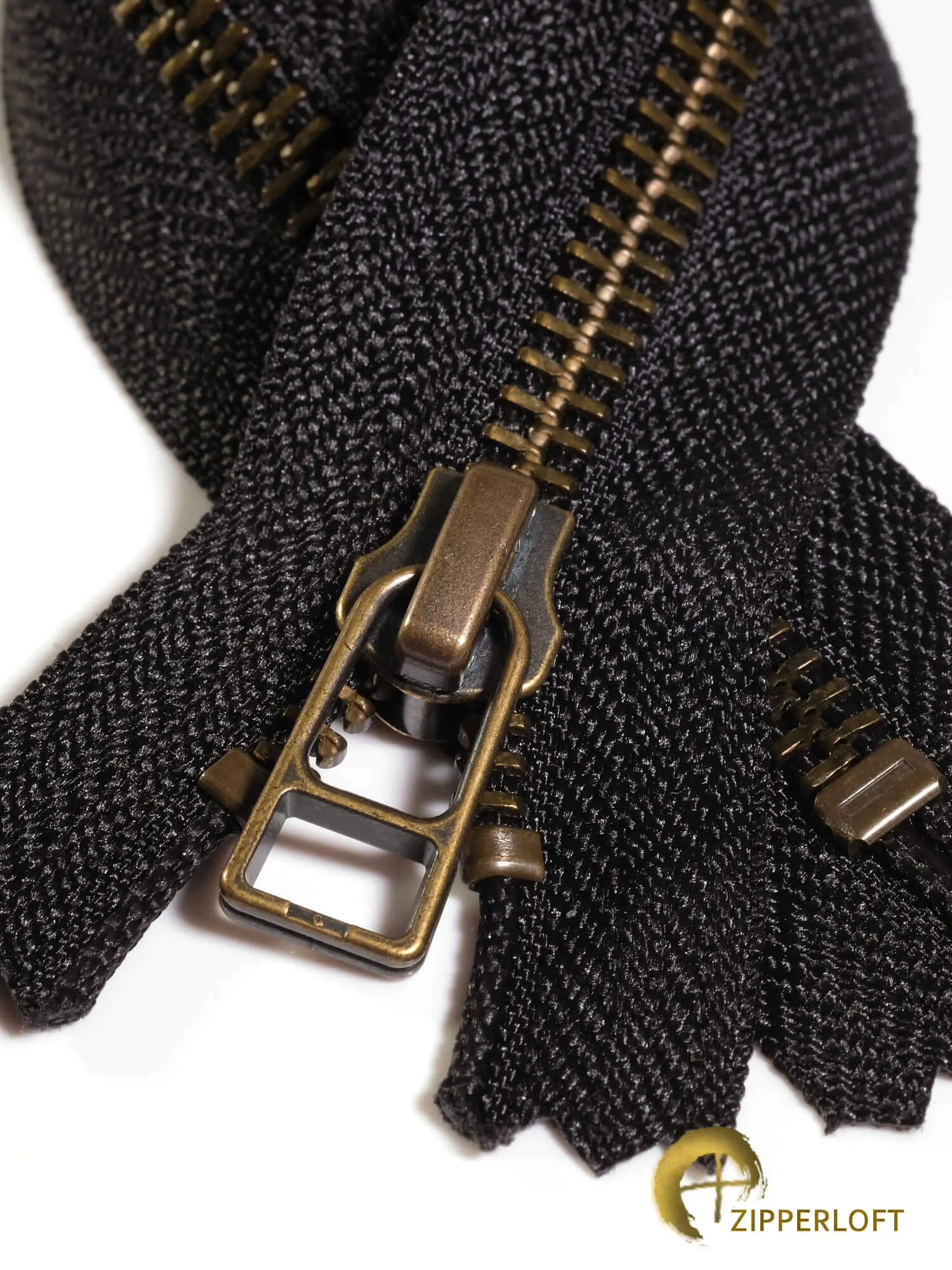 YKK #5 Antique (5-24" / 12.7-61cm) - 580 Black