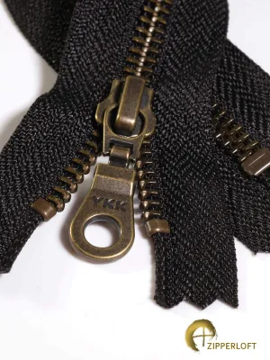 YKK #5 Antique (5-24" / 12.7-61cm) - 580 Black