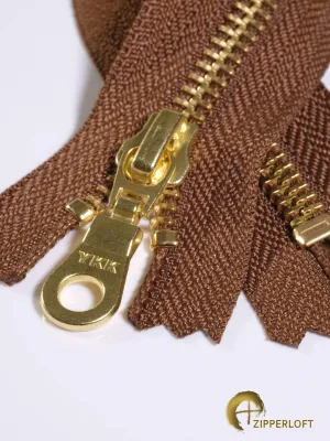 YKK #5 Golden Brass (5-18" / 12.7-45.7cm) - 900 Nutmeg