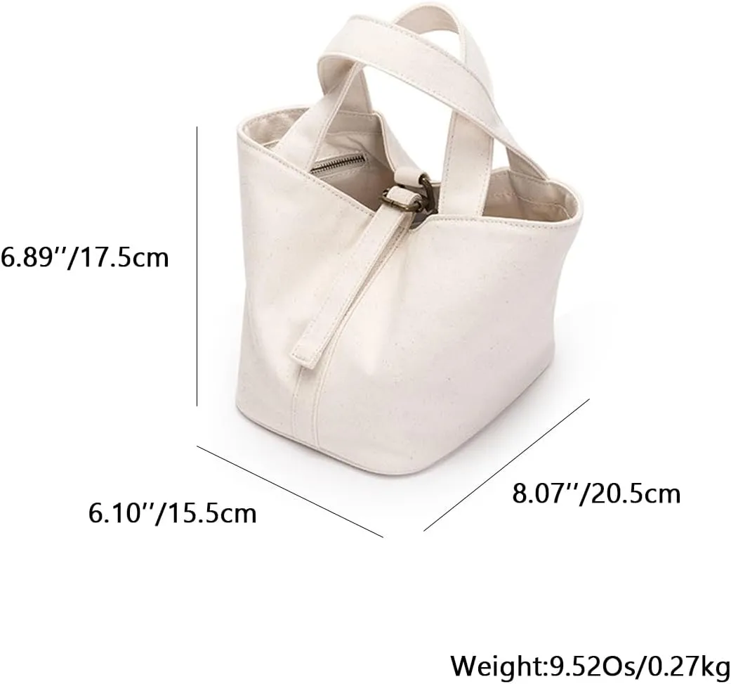 YONBEN® Tote Bucket Bag -Simple and Comfortable Handbag with Belt Opening Design Lightweight and Versatile Bucket Bag