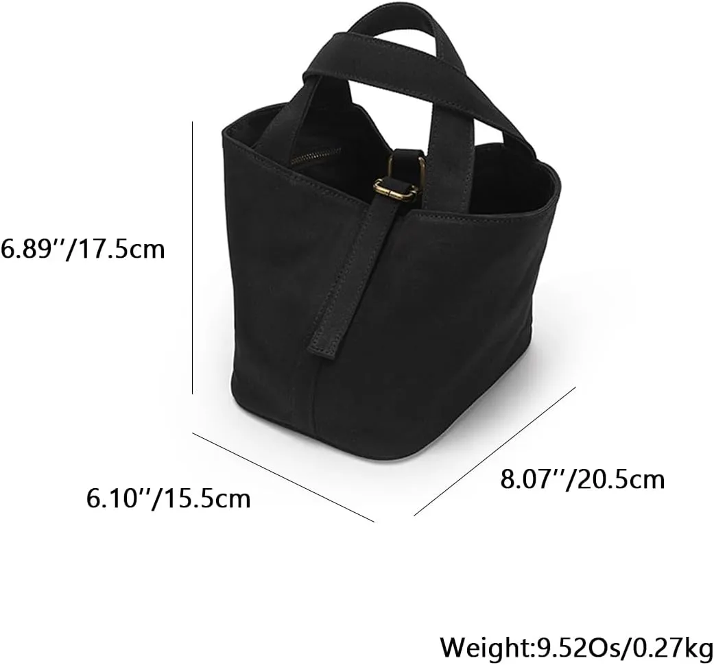 YONBEN® Tote Bucket Bag -Simple and Comfortable Handbag with Belt Opening Design Lightweight and Versatile Bucket Bag