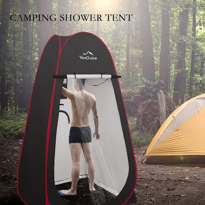 Your Choice Oversized 6.89FT Pop Up Privacy Tent - Camping Shower Changing Tent, Portable Bathroom Toilet Room