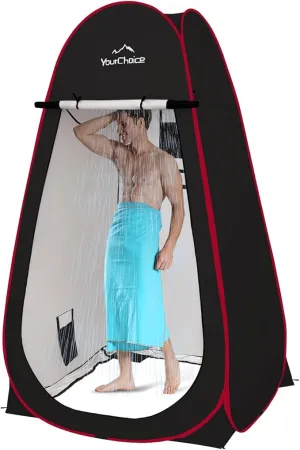 Your Choice Oversized 6.89FT Pop Up Privacy Tent - Camping Shower Changing Tent, Portable Bathroom Toilet Room