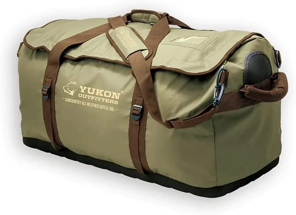 Yukon Outfitters Outdoor Camping Hiking Low Country All Weather Duffle Bag, X-Large - 90L