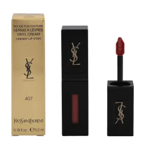 Yves Saint Laurent Vinyl Cream Lip Stain, 407 Carmin Session, 0.18 Ounce