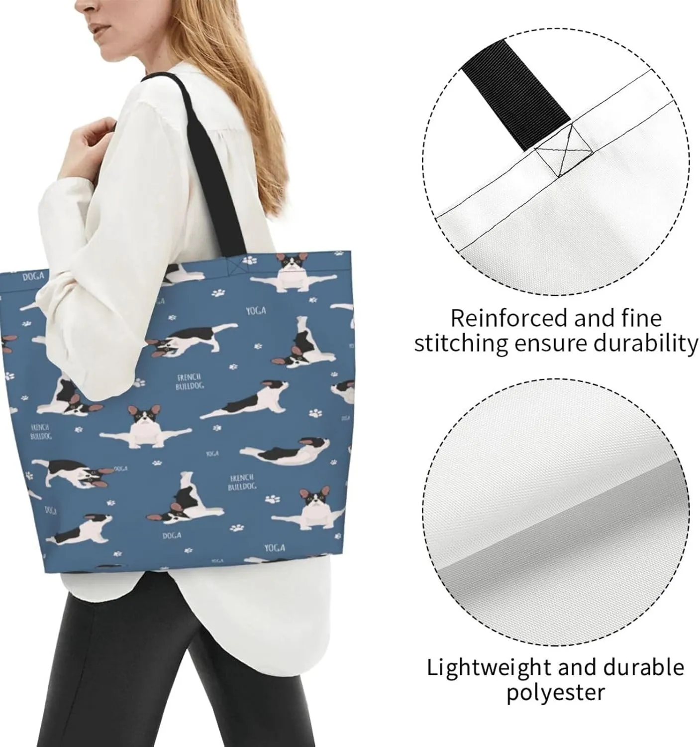 Zebra Back View Tote Bag Shopping Bag Portable Handbags Tote Shoulder Bucket Bags for Women