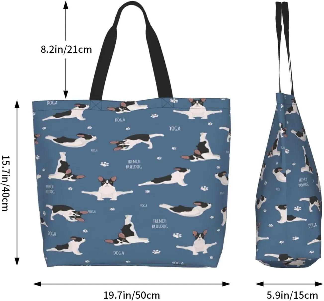 Zebra Back View Tote Bag Shopping Bag Portable Handbags Tote Shoulder Bucket Bags for Women