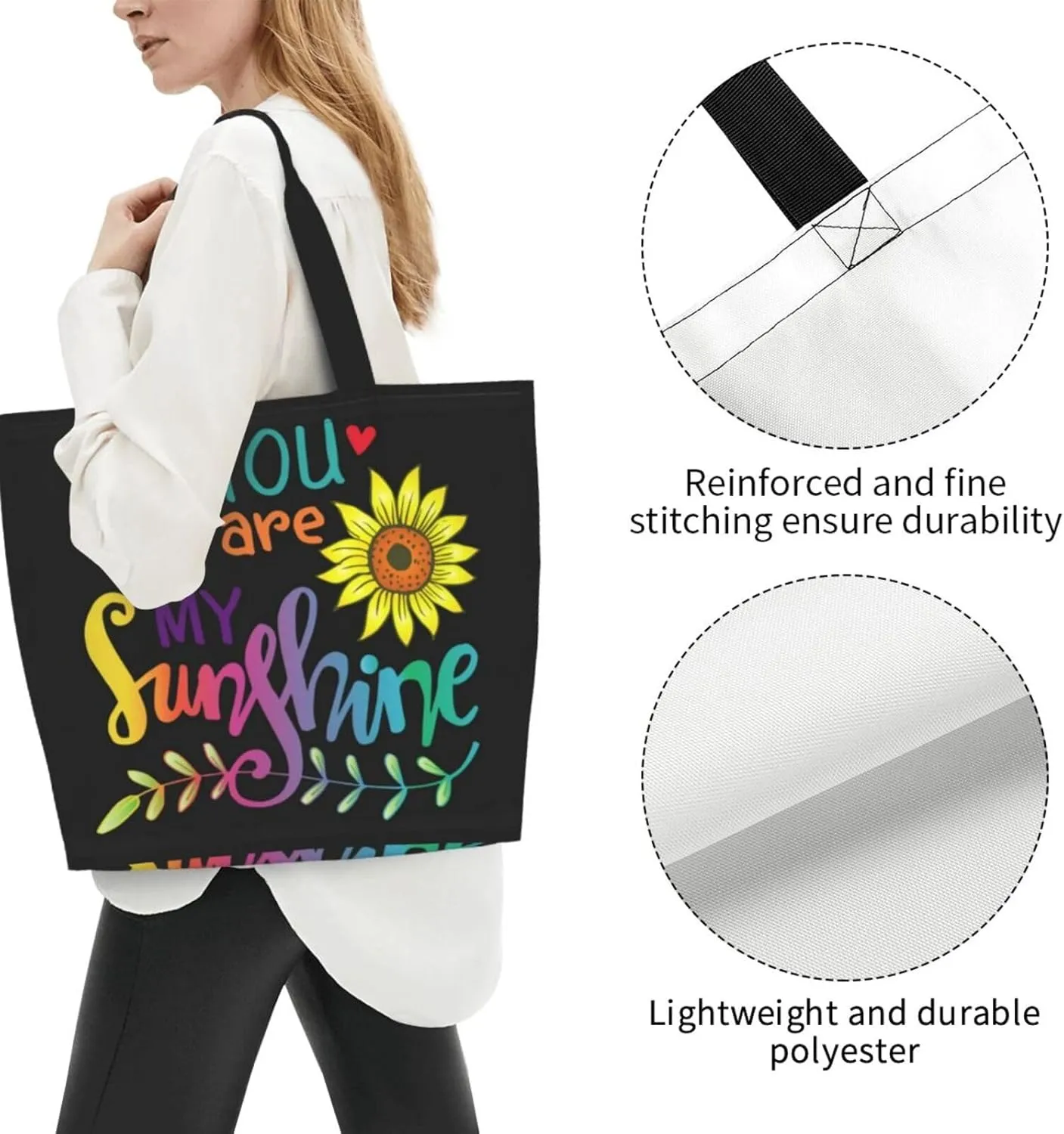 Zebra Back View Tote Bag Shopping Bag Portable Handbags Tote Shoulder Bucket Bags for Women