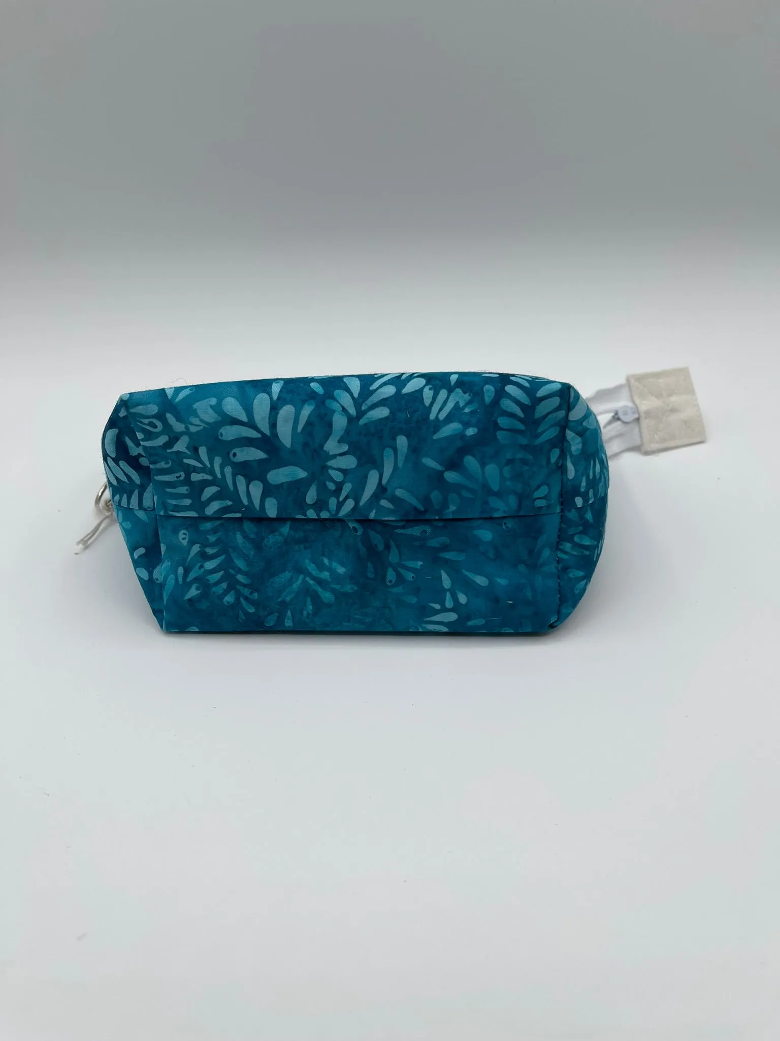 Zipper Bucket Bag - Blue Batik