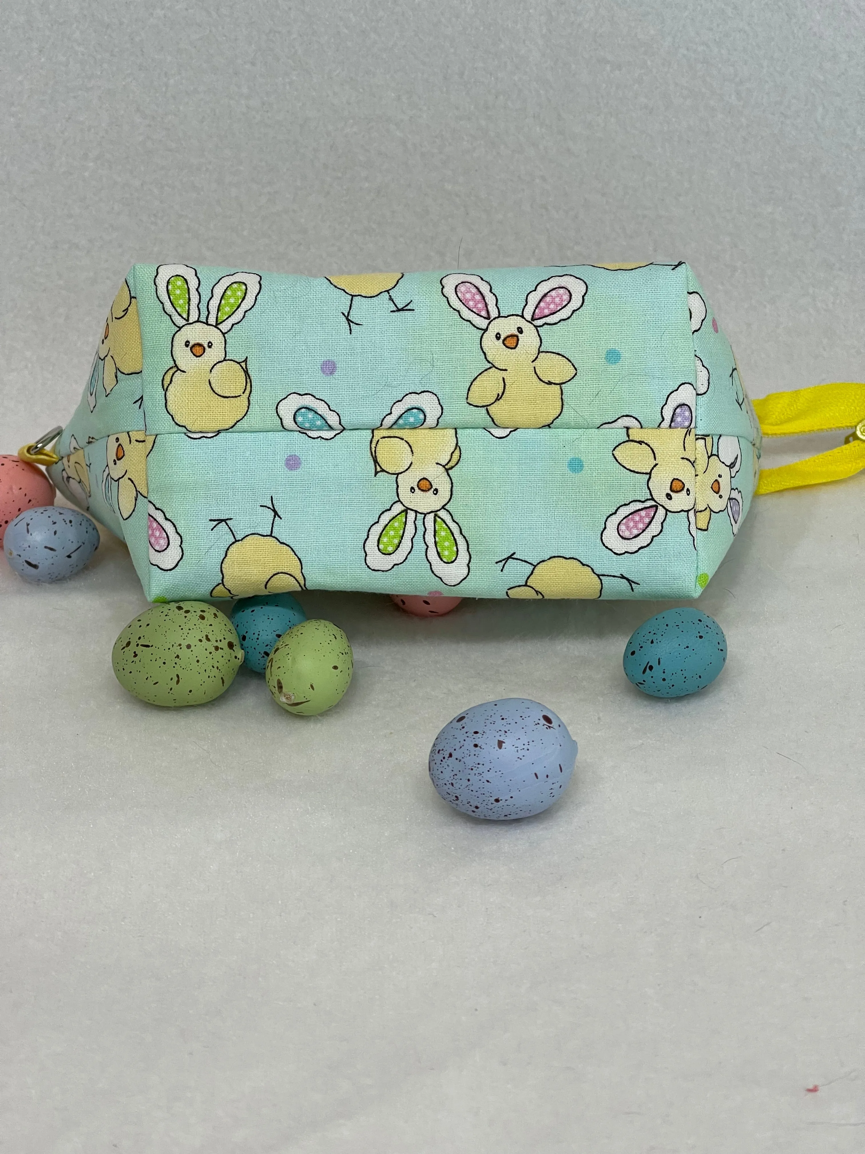 Zipper Bucket Bag - Easter Chick Bunny Ears