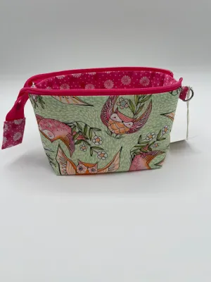 Zipper Bucket Bag - Flying Owls