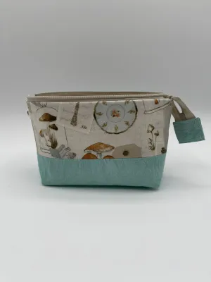 Zipper Bucket Bag - Mushrooms and Time