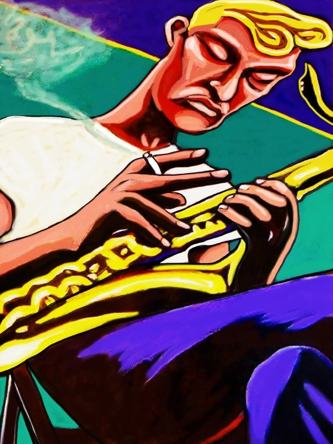 ZOOT SIMS PRINT POSTER cd lp record album vinyl Sax saxophone tenor giants copenhagen al cohn clifford brown