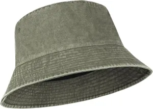 Zylioo Oversize XXL Washed Bucket Hat for Men Women,Large Faded Denim Sun Hat,Packable Travel Beach Hats for Big Heads